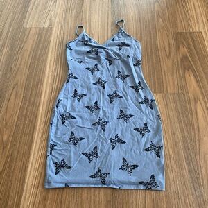 Wild Fable Blue Butterfly Dress